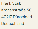 Anschrift des Anbieters als Bild